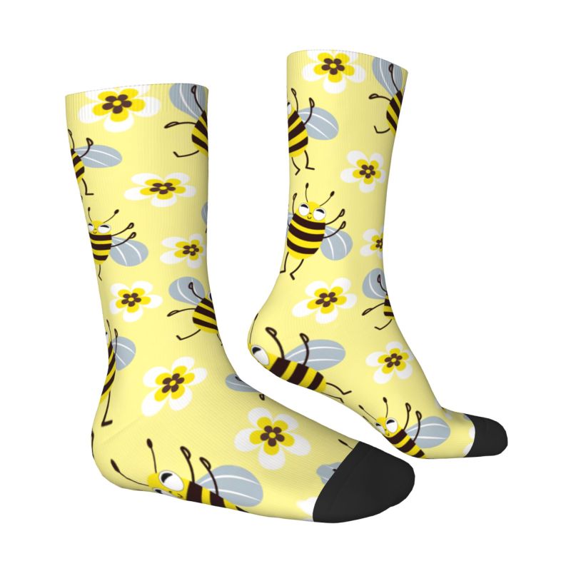 Custom Cool Mens Funny Bees Fl - огляд і ціна Dress Sock Men