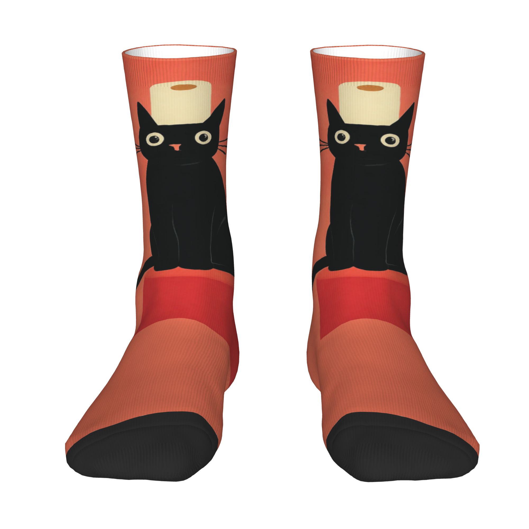 Custom Black Cat with Toilet P - огляд і ціна Dress Sock Men