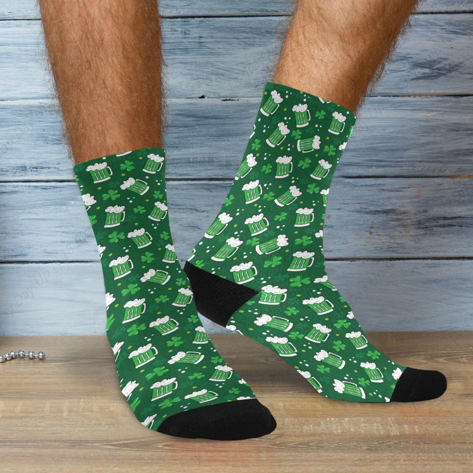 Green Clover Leaf Beer St. Pat - огляд і ціна Cotton Crew Sock Pack