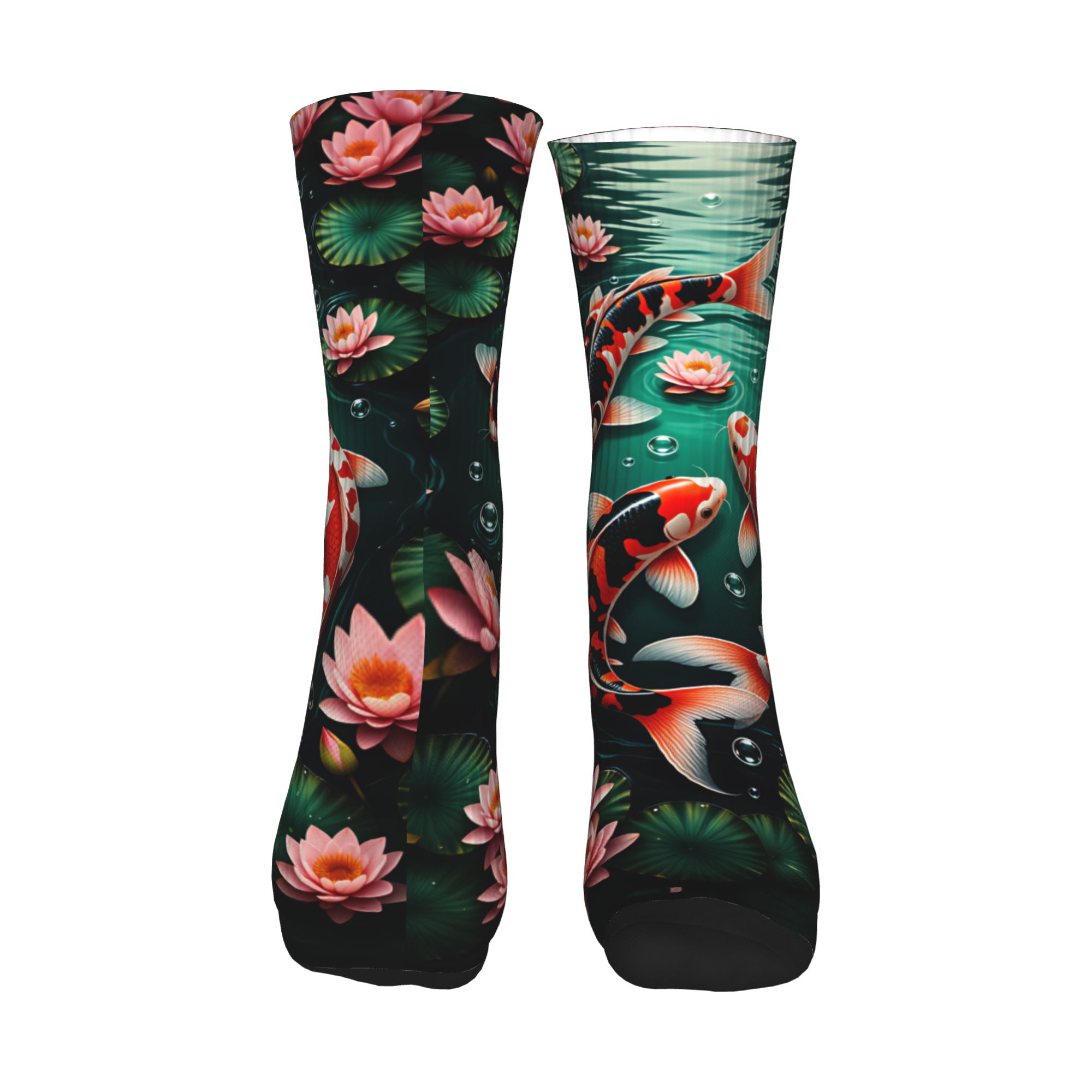 Three Koi Lotus Dark Pond Feng - огляд і ціна Dress Sock Men