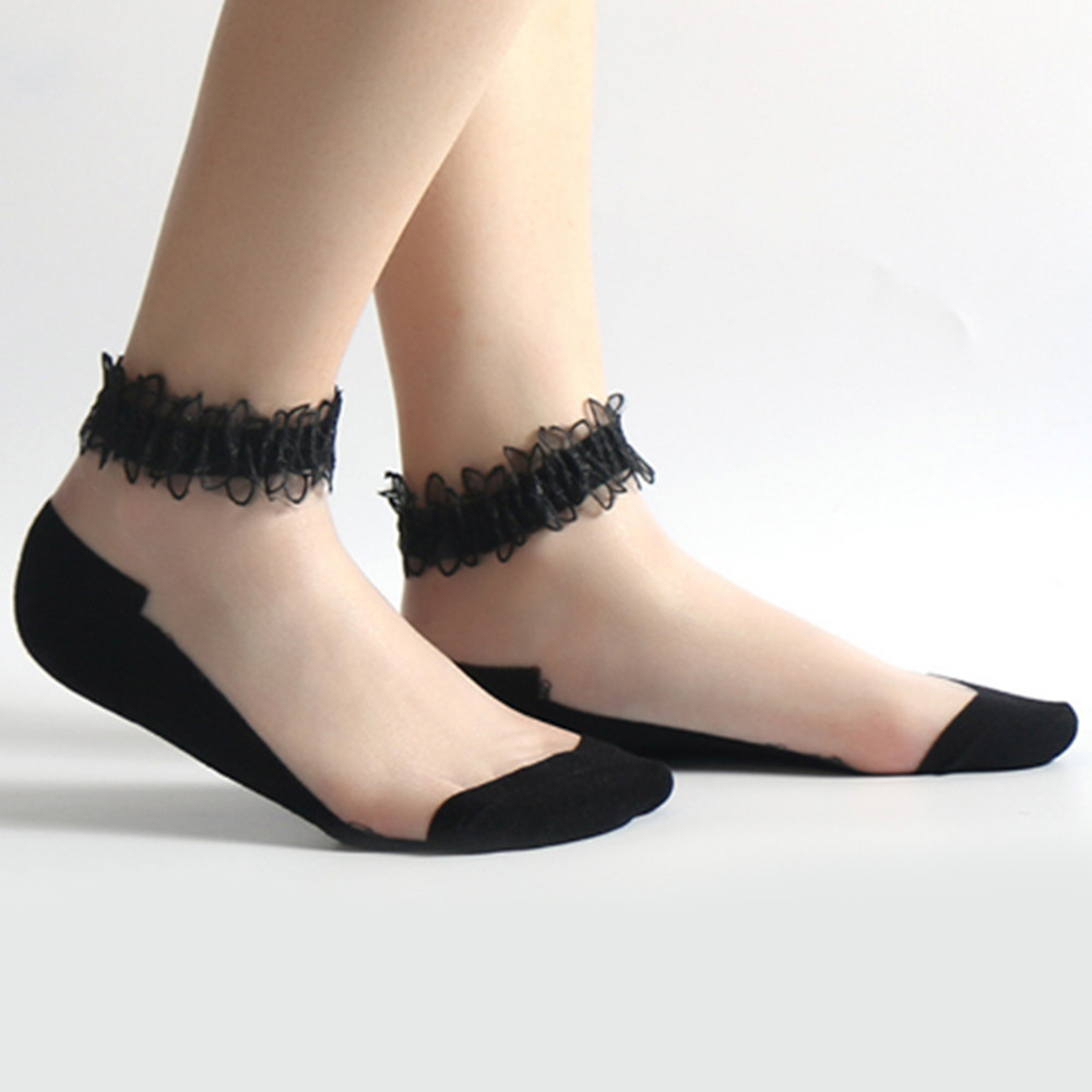 Woman Lace short sock thin soc - огляд і ціна Invisibility Sock Loafer