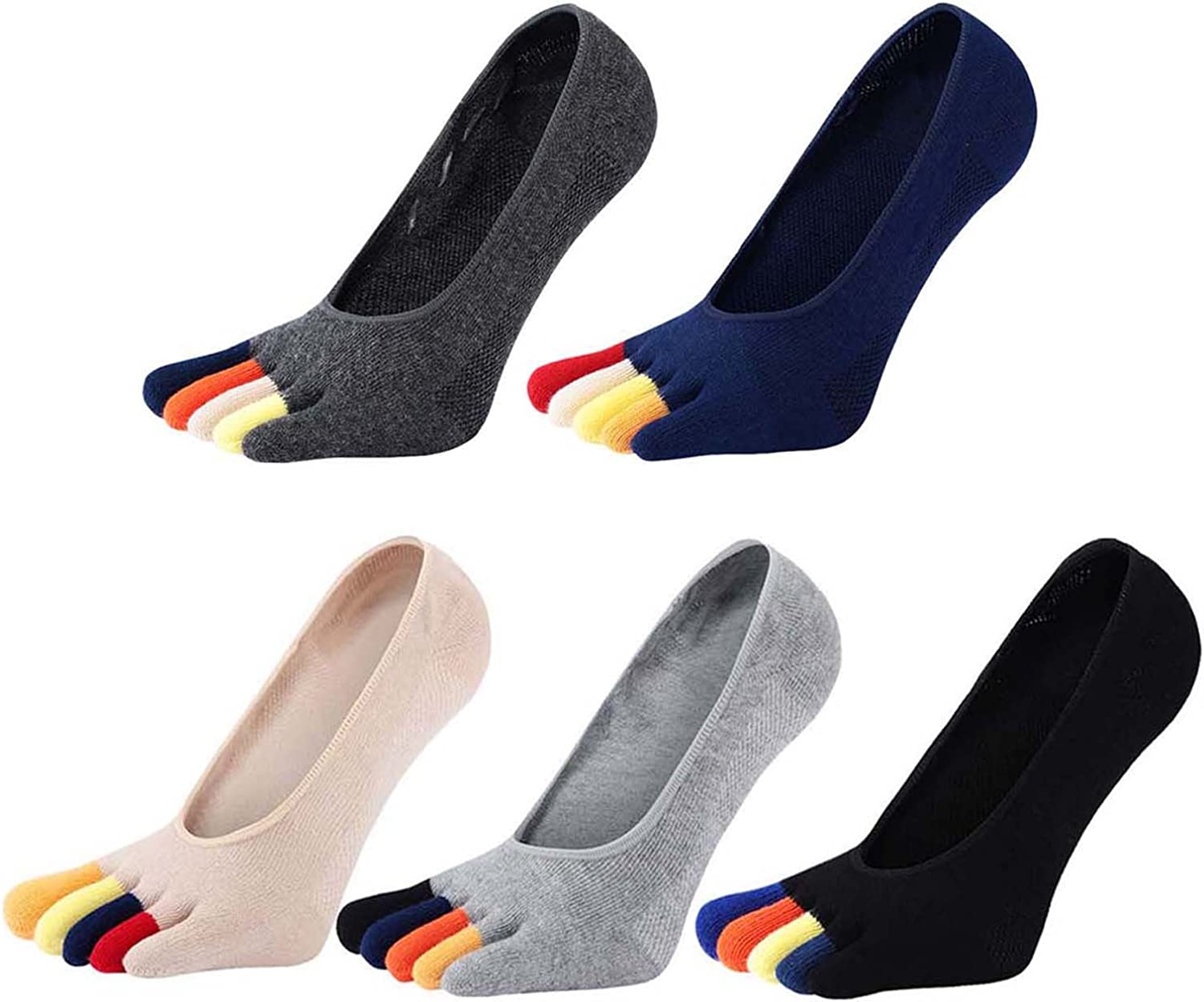 5 Pairs Men's Low Cut Loafer S - огляд і ціна Invisibility Sock Loafer
