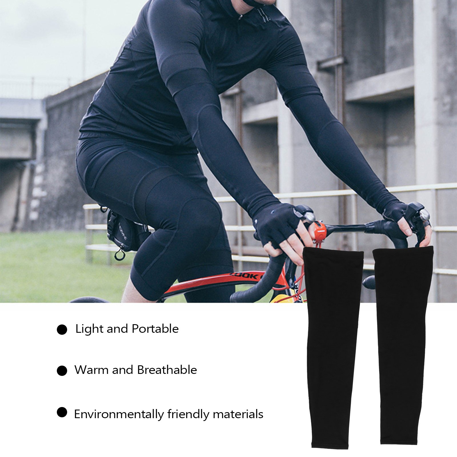 1Pair Autumn Winter Cycling Le - огляд і ціна Compression Sleeve Calf