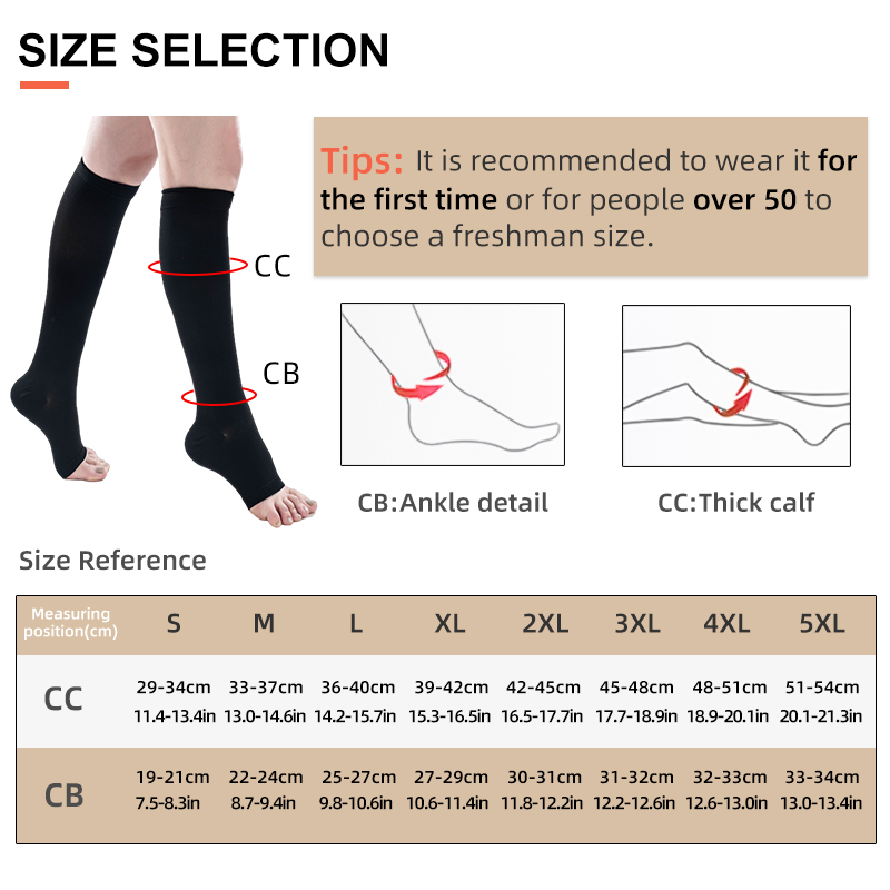 S-5XL 2pcs/Pair Medical Compre - огляд і ціна Compression Sock Medical